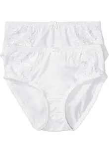 Maxitrosa med skir spets (2-pack), bonprix