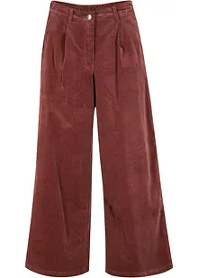 Vida stretchiga manchesterculotter med bekväm hög midja, 7/8-längd, bonprix