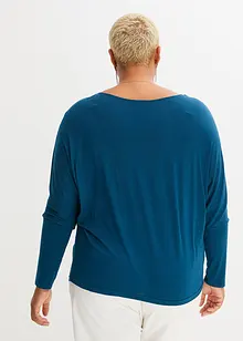 Långärmad topp av mjuk viskosmix, bonprix