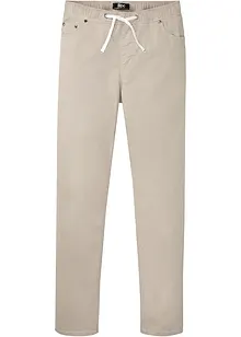 Stretchig dra på-byxa, normal passform, raka ben, bonprix