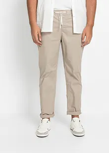 Stretchig dra på-byxa, normal passform, raka ben, bonprix