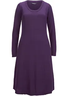 Stickad klänning i utställd modell, bonprix