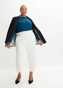 Långärmad topp av mjuk viskosmix, bonprix