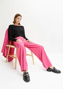 Långärmad topp av mjuk viskosmix, bonprix