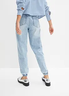 Mönstrade tunnformade jeans, bonprix