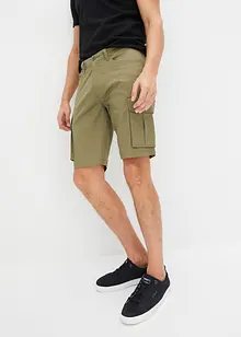 Stretchiga bermudashorts i cargostil, normal passform, bonprix