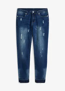 Stretchiga 7/8-stuprörsjeans, bonprix