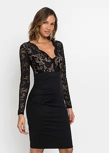 Miniklänning med spets, bonprix
