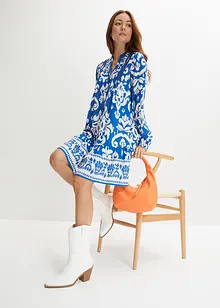 Tunikaklänning i följsam viskos, bonprix