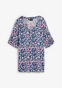 Jerseytopp av viskosmix med linneandel, bonprix