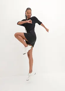 Lång funktionstopp med slits i snabbtorkande material, bonprix