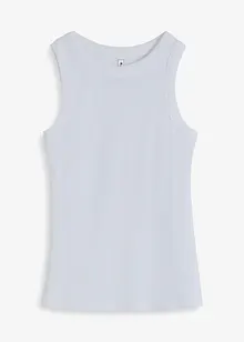 Ribbstickat linne i ekologisk bomull, bonprix