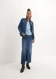 Mönstrad tunikablus i muslin, bonprix