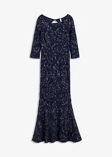 Paljettklänning med öppning i ryggen, bonprix