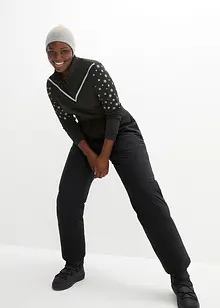 Vattentät termobyxa med fleecefoder och bekväm midja, bonprix