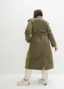 Tvåfärgad trenchcoat, bonprix