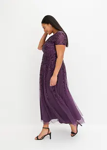 Klänning med paljetter, bonprix