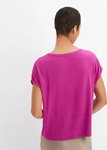 Topp med satininfällning, bonprix