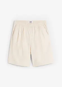 Vida shorts med gubbveck, hög bekväm midja och linneandel, bonprix