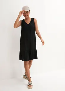Knälång A-linjeformad viskosklänning, bonprix