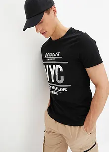 T-shirt i ekologisk bomull, Slim Fit, bonprix