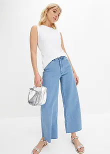 Wide Leg Jeans, High Waist, cropped, bonprix