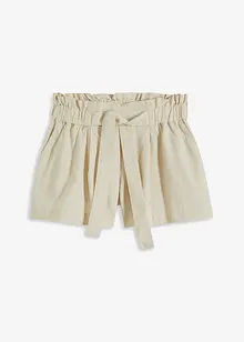 Linneshorts med hög midja, BODYFLIRT