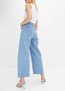 Wide Leg Jeans, High Waist, cropped, bonprix