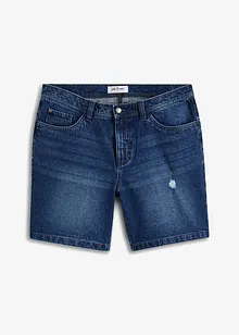 Långa stretchiga jeansshorts, Regular Fit, John Baner JEANSWEAR