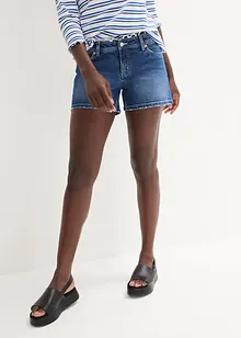 Stretchiga jeansshorts, Mid Waist, bonprix