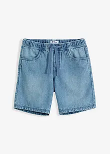Långa jeansshorts i dra-på-modell, regular fit, John Baner JEANSWEAR