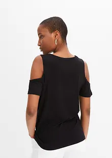 Cold-Shoulder-topp med öljetter, bonprix