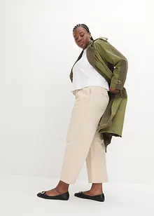 Wide Leg Jeans, High Waist, med bekväm midja, bonprix