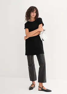 Boxy longshirt, kortärmad, bonprix