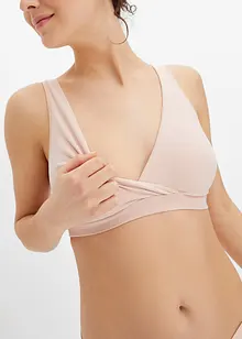 Amnings-BH utan bygel i ekologisk bomull (2-pack), bonprix