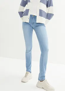 Stretchiga stuprörsjeans med medelhög midja, bonprix