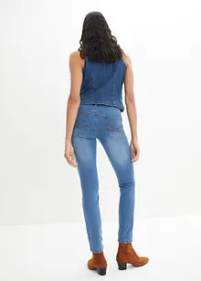 Stretchiga stuprörsjeans med medelhög midja, bonprix