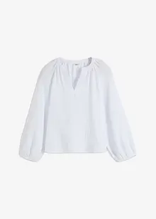 Muslinblus i oversizemodell av bomull, bonprix