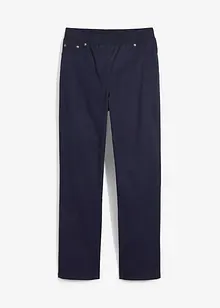 Jeans med medelhög ribbstickad midja, bonprix