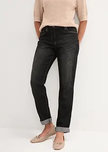 Stretchiga boyfriendjeans med medelhög midja, bonprix