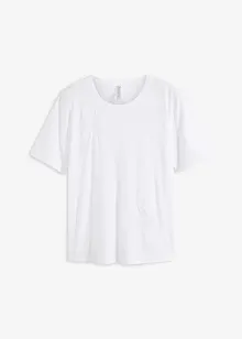 T-shirt med spetsdetalj, bonprix