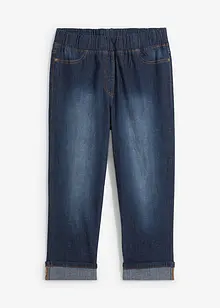 Bomullsjeans med medelhög midja, smal passform, bonprix