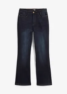 Stretchiga high waist-bootcutjeans med bekväm midja, bonprix