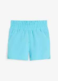 Funktionsshorts med smocklinning, snabbtorkande, bonprix