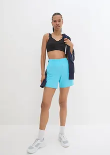 Funktionsshorts med smocklinning, snabbtorkande, bonprix