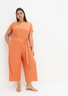 Jumpsuit i kräppad jersey, BODYFLIRT