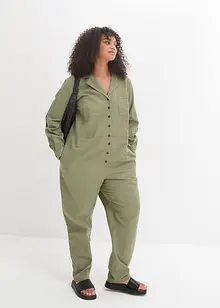 Linnejumpsuit i 7/8-längd, bpc bonprix collection