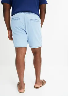 Långa jeansshorts i dra-på-modell, regular fit, John Baner JEANSWEAR