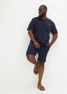 T-shirt och trikåbermudas av ren bomull (2 delar), bonprix