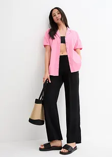 Vid byxa av viskosmix med resårmidja, bonprix